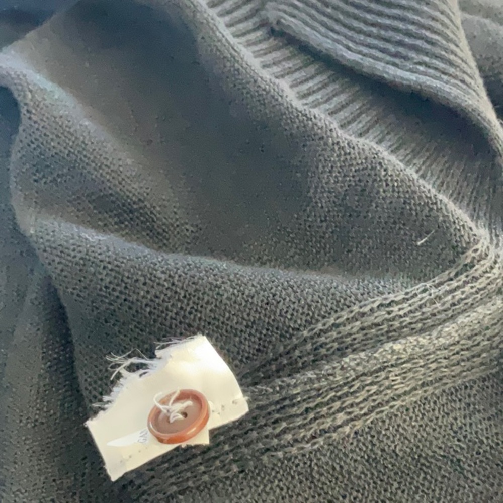 Banana Republic Black Linen Cardigan Sweater - Picture 3 of 3